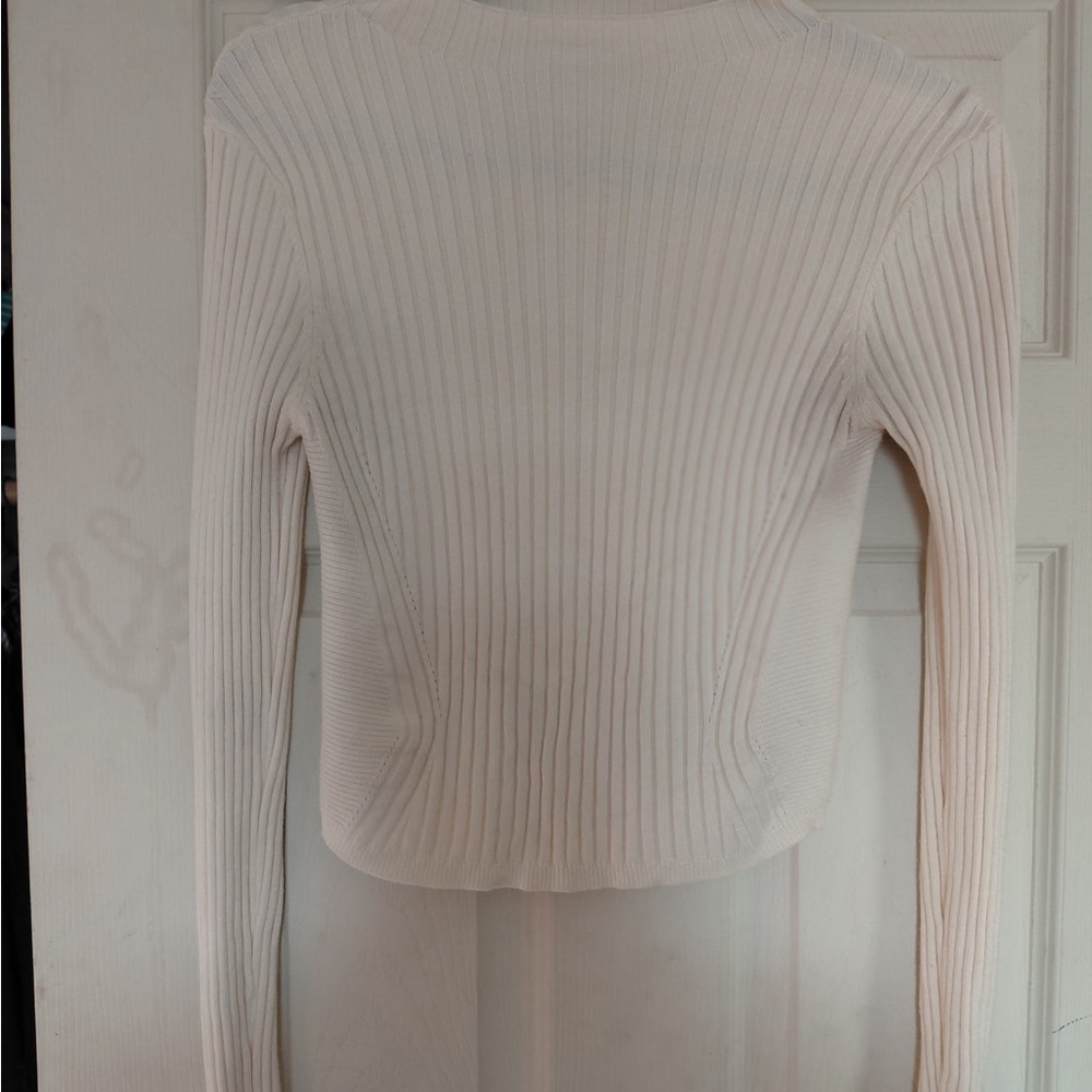 Cider Cream Ribbed Women's Sweater